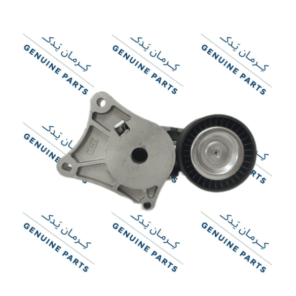 a close up of a belt pulley